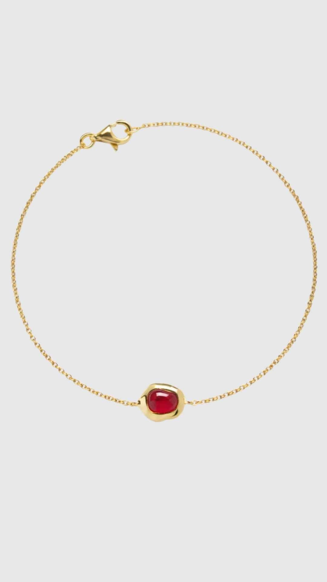 Sasha Red Onyx Bracelet