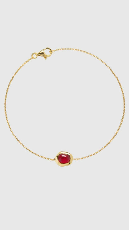 Sasha Red Onyx Bracelet