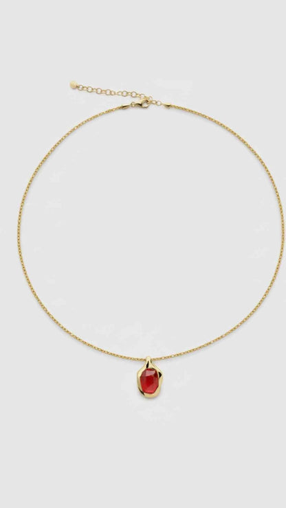 Sasha Red Onyx Necklace