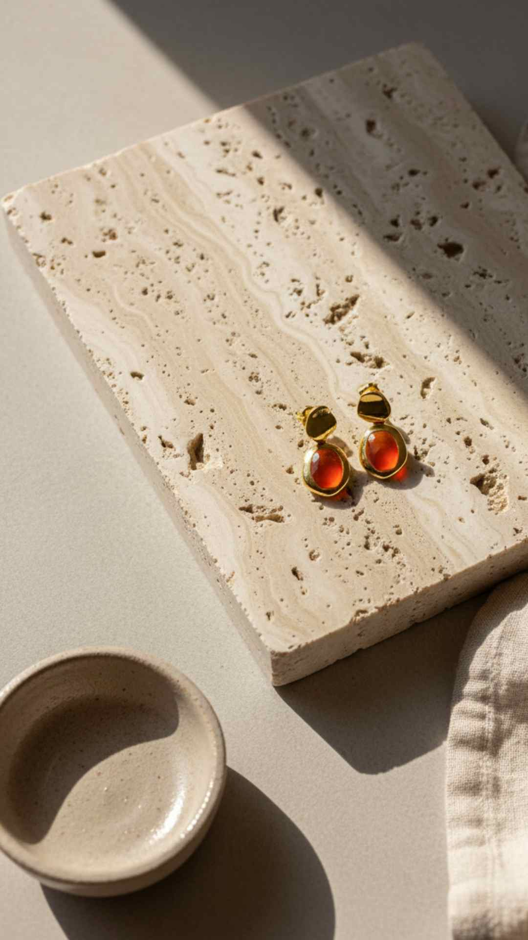 Sasha Red Onyx  Earrings