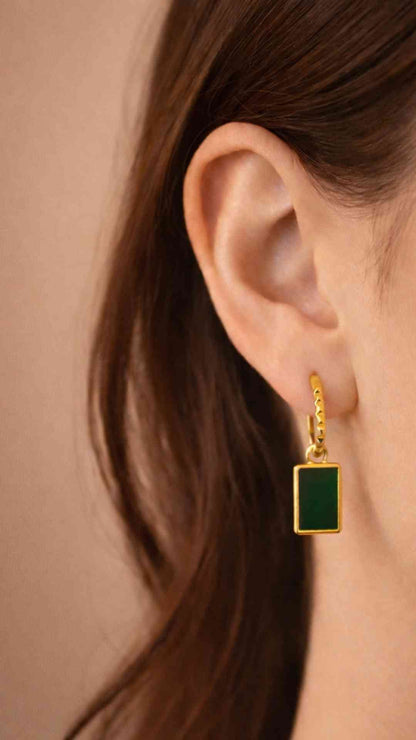 Kiaria Green Aventurine Earrings