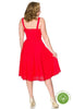 Valerie Red Anglaise Swing Dress - Timeless London