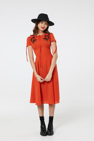 Ava Orange Dress