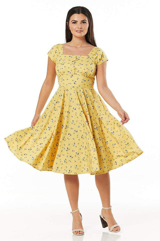 Seema Floral Swing Dress - Timeless London